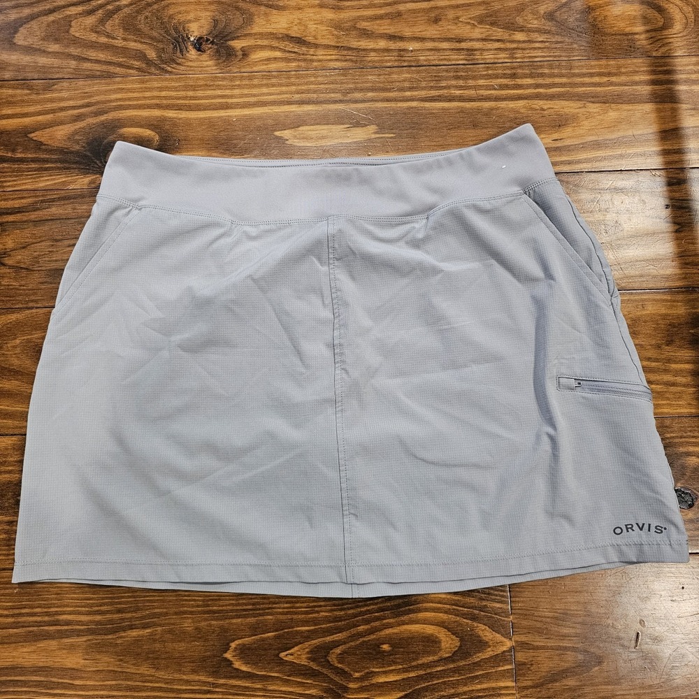 Orvis womens skort size XL extra large athletic skort Gray NWOT